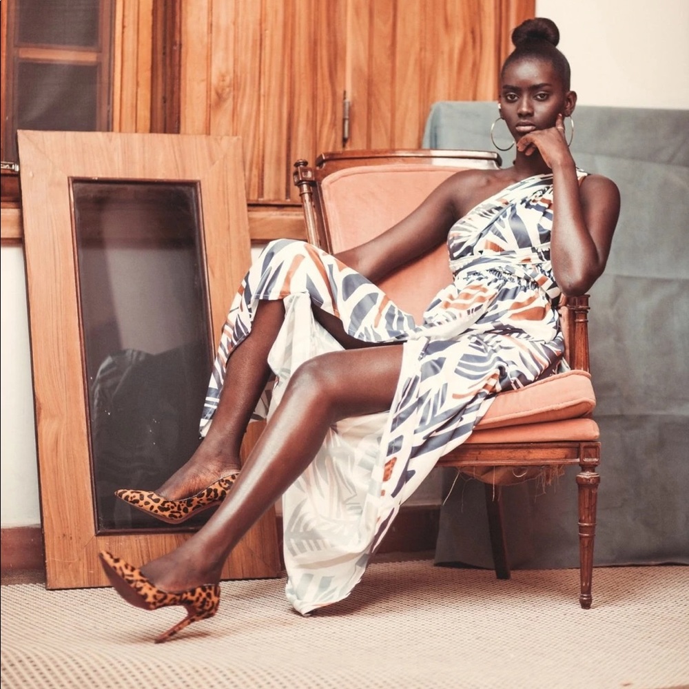 Diarrablu Mailys Dress in Zena White- sz. M